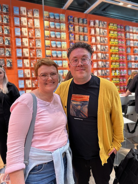 Foto von Kerstin mit Thomas Bookclub