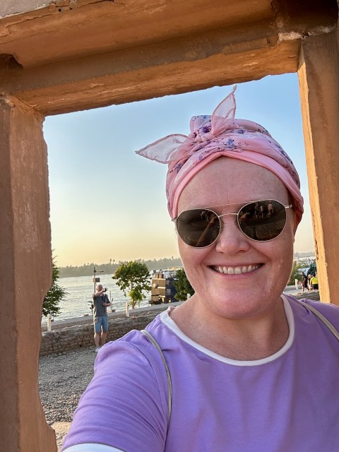 Fotos von der Nilkreuzfahrt 2025 hier bin ich am Kom Ombo Tempel