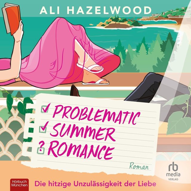 Zu sehen ist das Cover vom Hörbuch: Problematic Summer Romance von Ali Hazelwood erschienen bei RB Media und eingelesen von Viola Müller