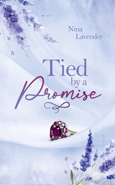 Zu sehen ist das Cover vom Roman Tied by a Promise von Nina Lavender