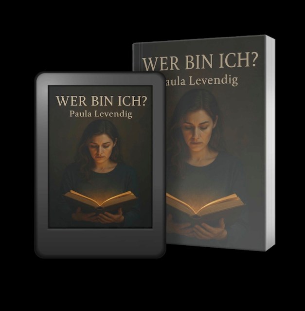Zu sehen ist das Cover vom Roman: Wer bin ich? von Paula Levendig