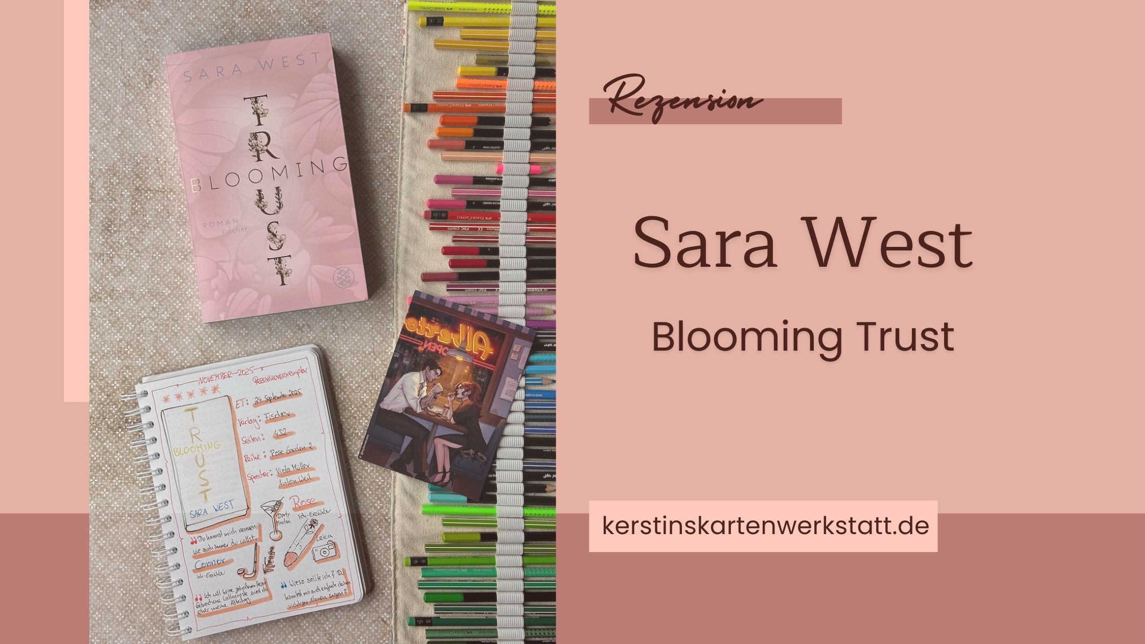 Beitragsbild zur Rezension vom Roman: Blooming Trust von Sara West erschienen im Fischer Verlag