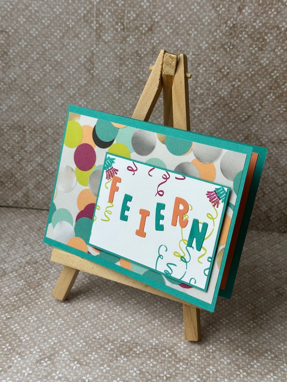 Selbstgebastelte Tunnelkarte zum 40. Geburtstag